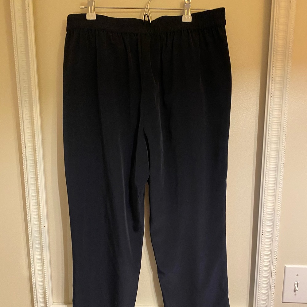 Navy j crew pull on pants